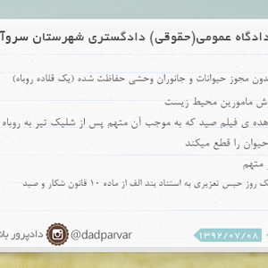 دادنامه شماره 13